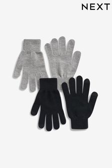 Черный/серый - «Волшебные» перчатки для сенсорных экранов, 2 пары (505210) | €13
