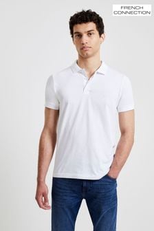 French Connection White Signature Polo Shirt (505215) | $31