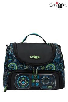 Smiggle Black Virtual Double Decker Lunchbox With Strap (505640) | €34