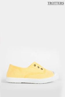 Trotters London Yellow Lemon Plum Canvas Shoes (505928) | HK$329 - HK$391