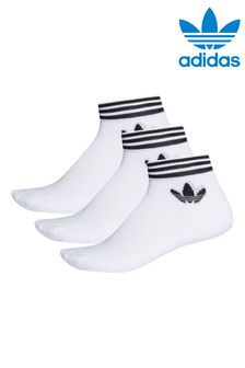 adidas Originals Kids White Ankle Socks