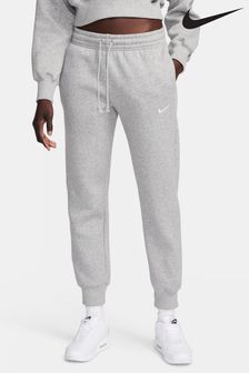 Серый - Nike Phoenix Fleece Mid-rise Joggers (506760) | €73
