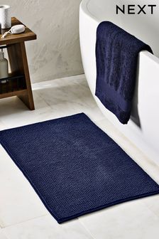 Navy Blue Bobble Bath Mat (508029) | AED33 - AED59