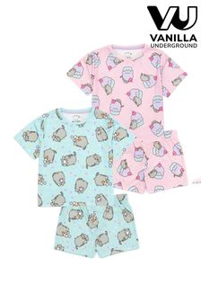 Vanilla Underground Pink Girls Pusheen Pyjamas 2 Pack (508266) | 134 QAR