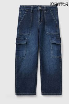Синие джинсовые брюки-карго Benetton (508928) | €27
