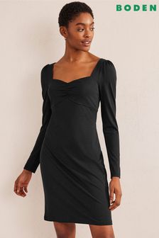 Boden Black Sweetheart Jersey Mini Dress (509442) | €55
