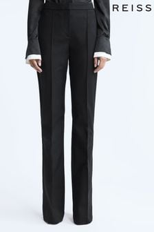Reiss Black Edna Atelier Skinny Fit Flared Trousers (509508) | €471