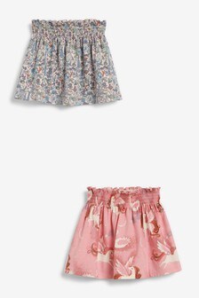 מארז 2 חצאיות מודפסות מג'רזי (3 חודשים עד גיל 7)