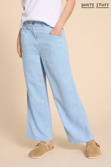 Синий - White Stuff льняные брюки Blend Harper (510192) | €83