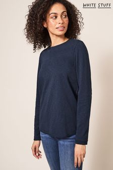 Синяя камуфляжная расцветка - White Stuff Plain Casey Long Sleeve T-shirt (510398) | €42