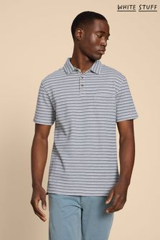 White Stuff Blue Grange Stripe Polo Shirt (510430) | $57