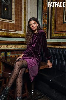 FatFace Purple Annie Velvet Dress (510768) | 65 €