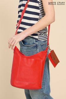 Оранжевый - Кожаная сумка с длинным ремешком White Stuff Fern (511037) | €92
