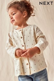 Neutral Spot Textured Cardigan (3mths-7yrs) (511198) | AED23 - AED30