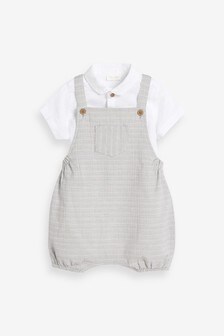 Smart Dungarees And Bodysuit Set (0mths-3yrs)