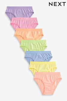 Multi Pastel Bikini Briefs 7 Pack (5-16yrs) (511563) | $19 - $25