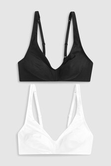 Lot de 2 soutiens-gorge sans armatures non rembourrés