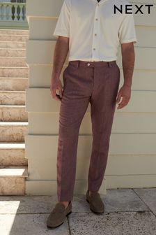 Pink Linen Suit: Trousers (513330) | 258 SAR
