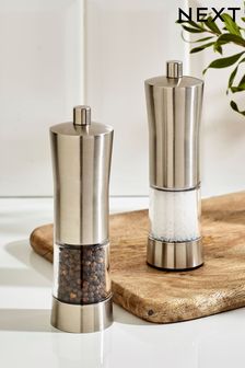 Set of 2 Steel Filled Salt and Pepper Grinders (513630) | kr279