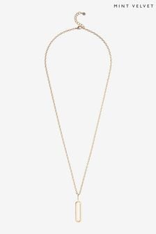 Mint Velvet Gold Tone Oval Necklace (513680) | €18