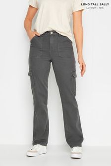 Long Tall Sally Grey Straight Leg Jeans (513728) | AED216