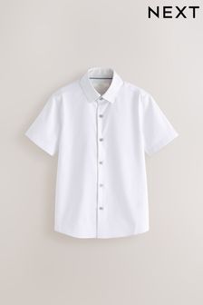White Short Sleeve Shirt (3-16yrs) (513930) | Kč340 - Kč530