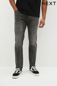 Szary - Standardowy krój - Jeansy ze stretchem w stylu vintage (514054) | 180 zł