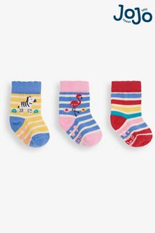 JoJo Maman Bébé 3-Pack Cotton Rich Socks