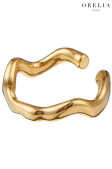 Orelia London 18k Gold Organic Wave Single Ear Cuff (514316) | 90 LEI