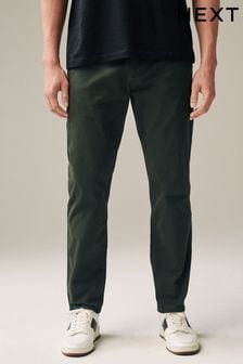 Dark Green Straight Stretch Chinos Trousers (514401) | 33 €