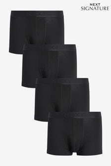 Čierne bambusové - Bedrové boxerky, 4 ks (514516) | €24