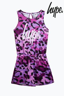 Salopetăcuă cu model leopard pentru fete Hype Purpuriu (514567) | 149 LEI