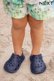 Navy Moulded Closed Toe Clogs (514969) | OMR4 - OMR5