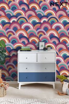 Brights Abstract Rainbow Wallpaper
