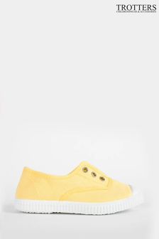 Trotters London Yellow Lemon Plum Canvas Shoes (515659) | €24