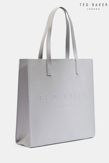 Szara teksturowana torba z dużym logo Ted Baker Soocon (515791) | 227 zł