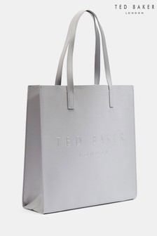 Ted Baker Soocon Grey Crosshatch Large Icon Bag