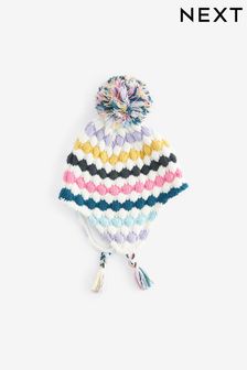 Rainbow Rainbow Knit Trapper Hat (3mths-13yrs) (516114) | AED27 - AED37