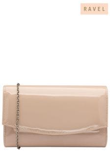 Ravel Cream Clutch Bag with Chain (516220) | OMR23