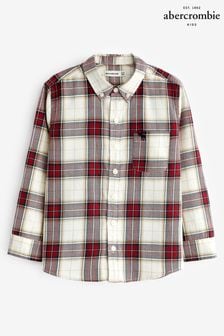 Красная рубашка в полоску с длинными рукавами Abercrombie & Fitch (516319) | €20