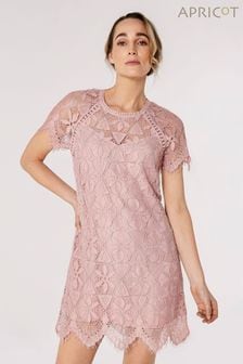 Apricot Light Pink Scallop Edge Lace Dress (516826) | €24