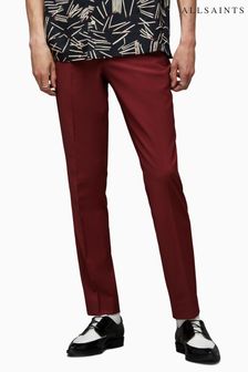 AllSaints Red Raides Trousers (517175) | SGD 288