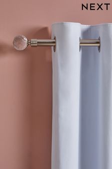 Brushed Silver Brushed Silver Extendable Isabel 28mm Curtain Pole Kit (517515) | €53 - €79