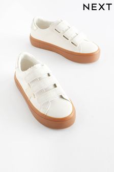 White Neutral Star Standard Fit (F) Touch Fastening Trainers (517814) | ￥3,470 - ￥4,680