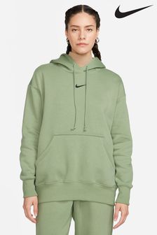 Nike Green Oversized Mini Swoosh Hoodie (518237) | €34