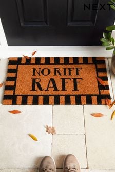 Black No Riff Raff Doormat (518308) | 67 SAR