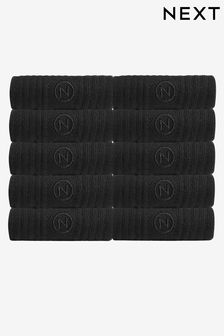Black 10 Pack Cushioned Sole Sport Socks (518408) | $44
