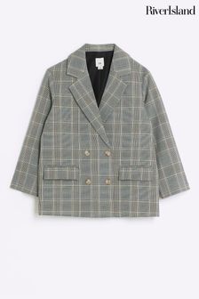 River island tartan clearance blazer