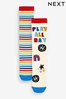 Rainbow Stripes Welly Socks 2 Pack (519225) | KRW10,700 - KRW14,900