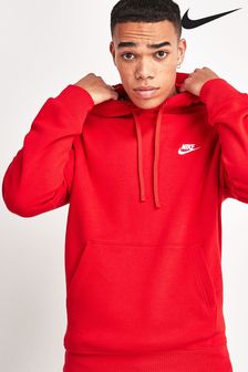 Rot - Nike Club Kapuzensweatshirt (519838) | 74 €